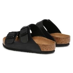 Mules / Sandales De Bain Birkenstock Arizona Kids 555123 Black -La Mode Soldes mules sandales de bain birkenstock arizona kids 555123 black 2