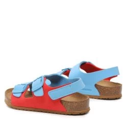 Sandales Birkenstock Milano 1024366 Sky Blue/Active Red -La Mode Soldes sandales birkenstock milano 1024366 sky blue active red 2